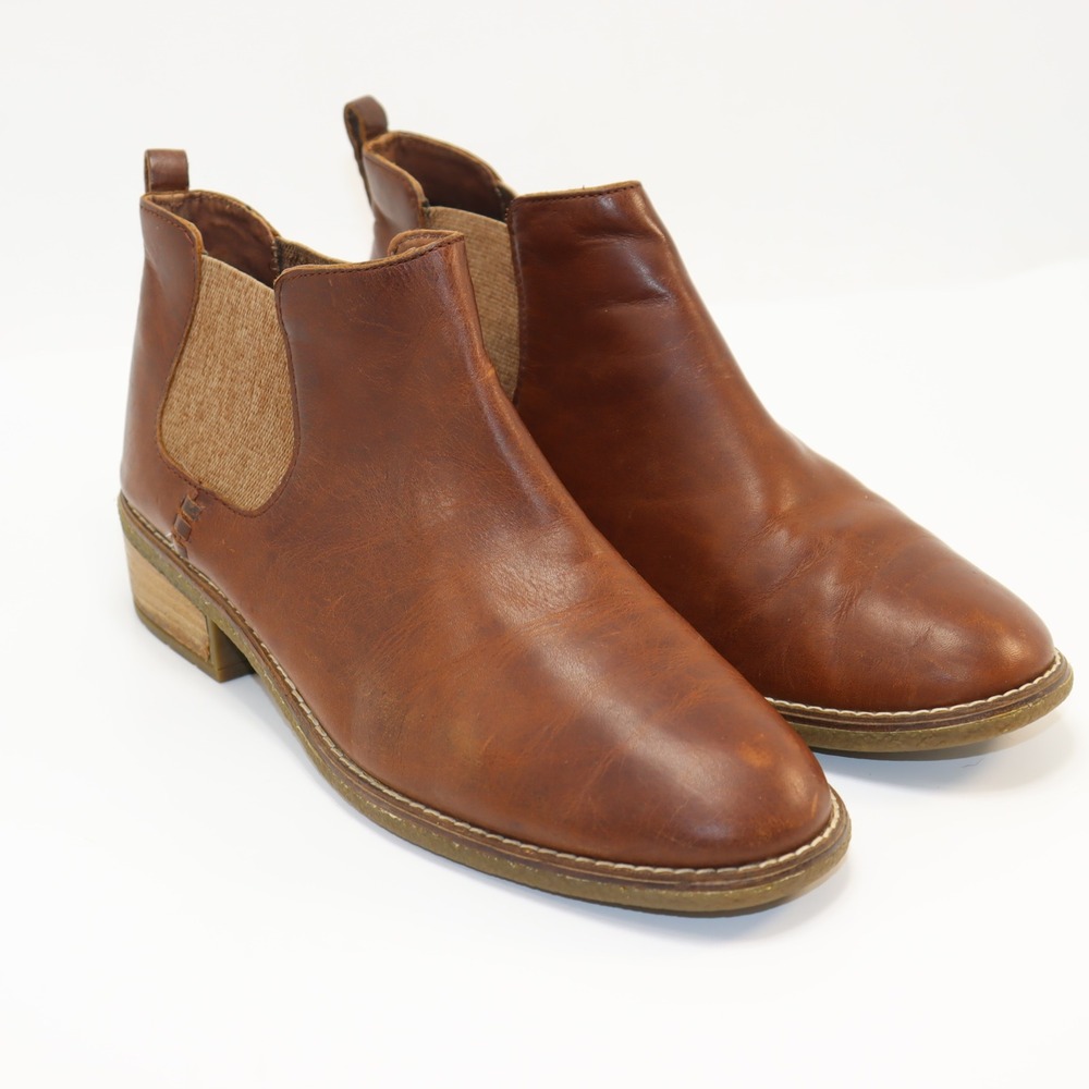 Sperry Syren Gulf Chelsea Boot 9 Brown Womens Leather Ankle Bootie